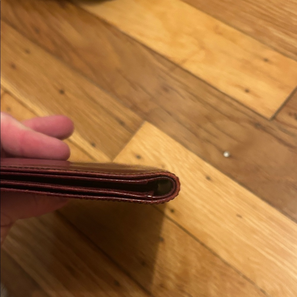Coach Leather Bifold Passport Wallet in Deep Burgundy - Picture 8 of 8